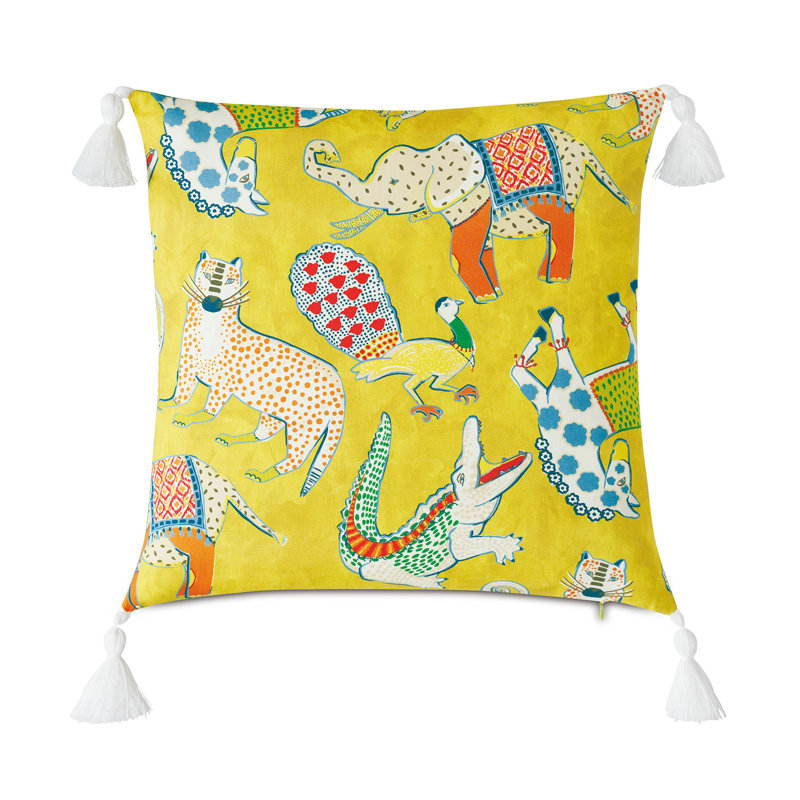 Eastern Accents Hullabaloo Square Cotton Pillow Cover & Insert Perigold